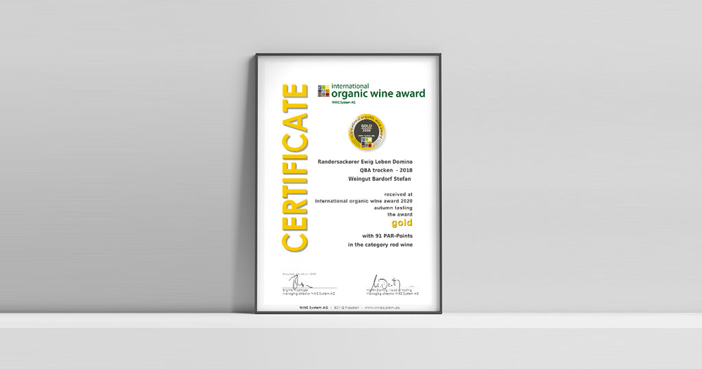 INTERNATIONAL ORGANIC WINE AWARD 2020